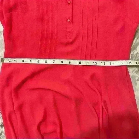 Nanette Lepore Monticello Rose Side Zipper Dress Buttons Front Lightweight M - Picture 7 of 10